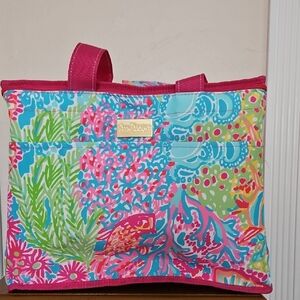 Lily Pulitzer Pastel Color Insulated Beach Cooler/Tote Bag
